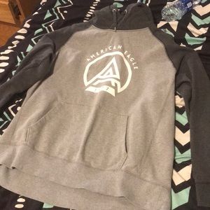 Gray American eagle  hoodie  never worn